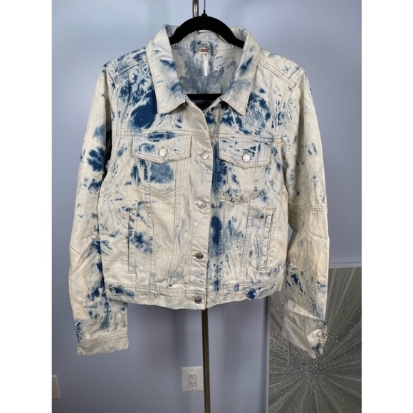 Tye dye denim jacket j NWT Jones tie dye blue Jean jacket size Small mid… - Picture 7 of 15